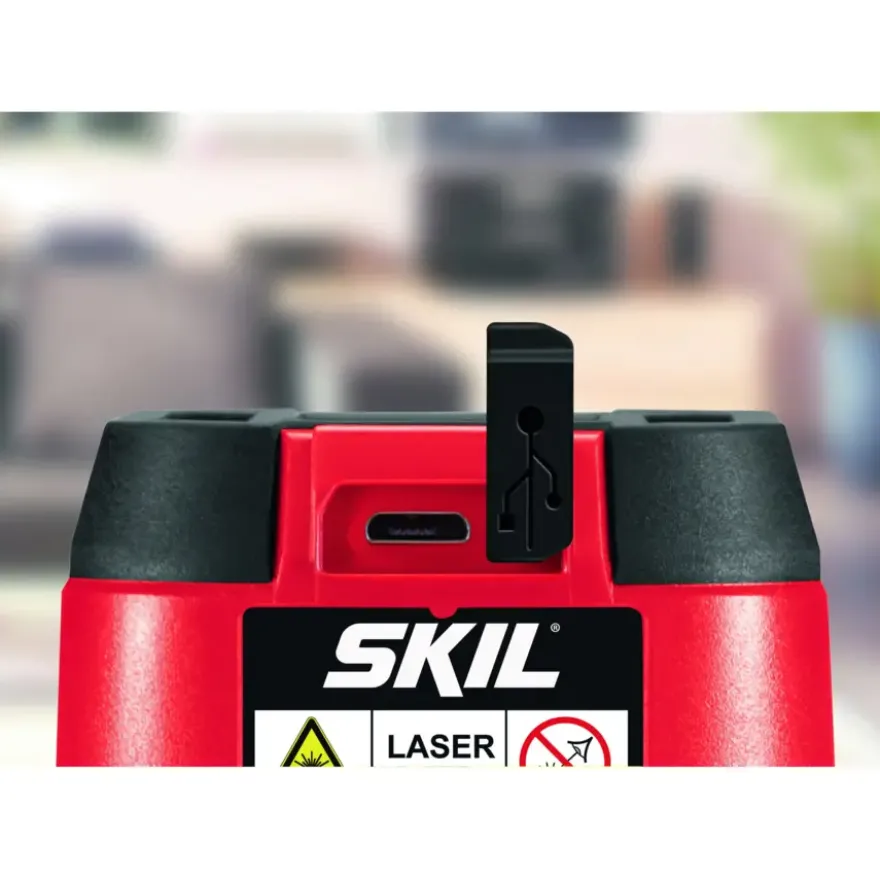 SKIL kruislijnlaser 15m 1910AA Li-ion accu – incl. USB lader en klem
