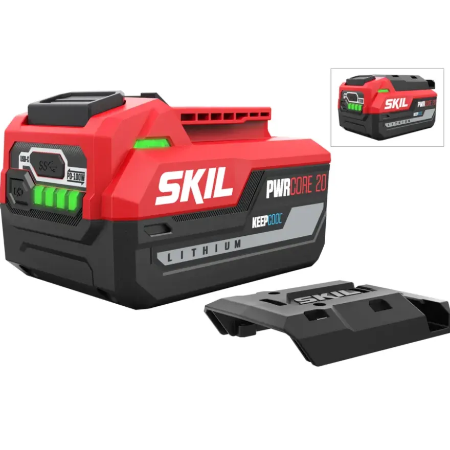 SKIL 20V accu 4.0Ah met USB-C aansluiting (2-zijdig) 3144AA