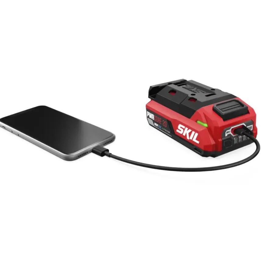 SKIL 20V accu 2.0Ah met USB-C aansluiting (2-zijdig) 3142AA