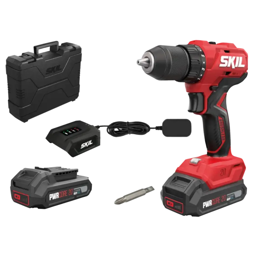 SKIL 20V accuboormachine 3011HB brushless 55Nm (incl. 2 stuks 2,0Ah accu + lader)