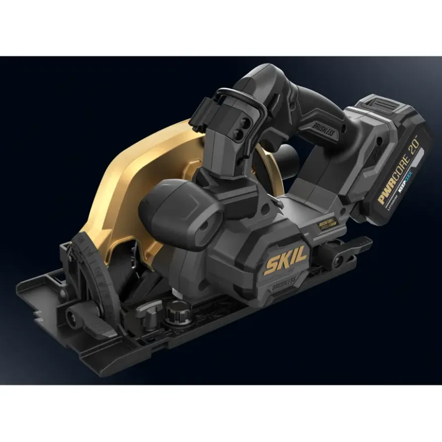SKIL 20V Cirkelzaag brushless 66mm 3575DB incl. geleiderails, accu 4.0Ah + snellader en opbergtas