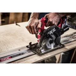 SKIL 20V cirkelzaag 3551CB brushless 57mm incl. alu geleiderails 2x 70cm en CT zaagblad (zonder accu)