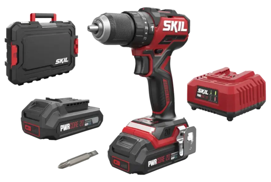 SKIL 20V klopboormachine 3075HC brushless (incl. 2 accu's 2,0Ah + snellader)