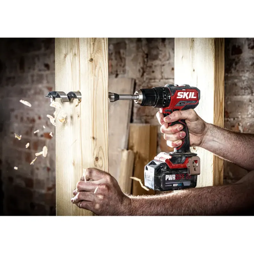 SKIL 20V klopboormachine 3075HC brushless (incl. 2 accu's 2,0Ah + snellader)