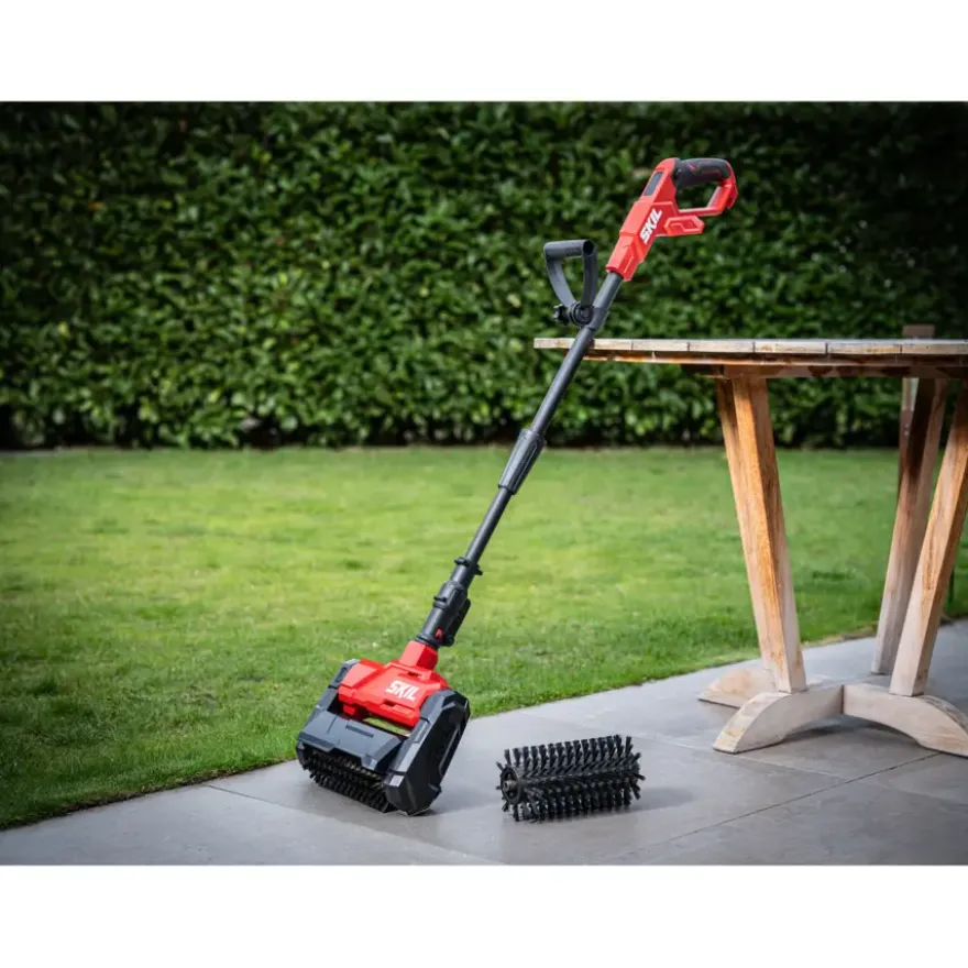 SKIL 20V terrasreiniger brushless 0680CA incl. borstels (zonder accu)