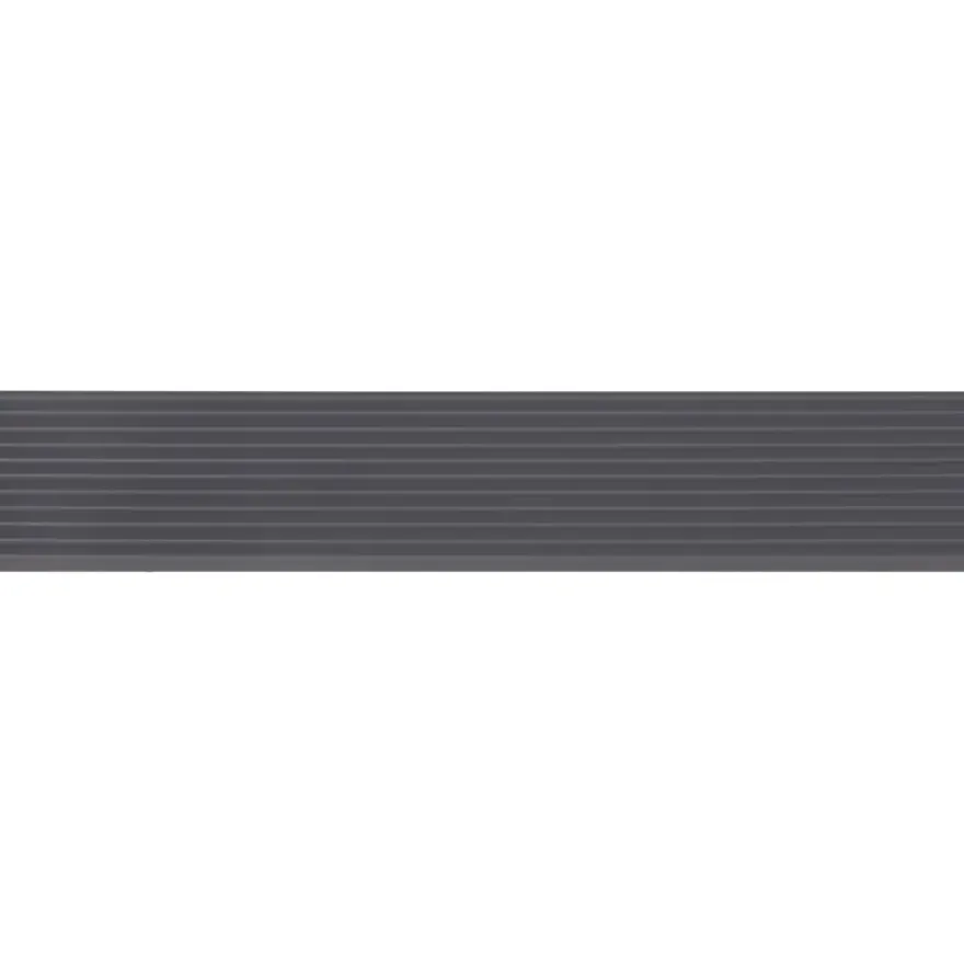 Slijtstrip kunststof antraciet zelfklevend 2,5x40mm 260cm