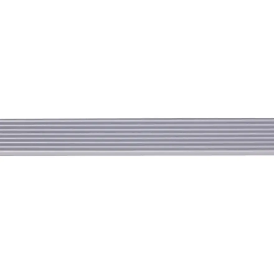 Slijtstrip kunststof RVS look zelfklevend 2,5x28mm 260cm