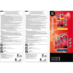 Smartwares Brandblusser BB1 Poeder 1 kg Brandklasse ABC Inclusief Ophangbeugel