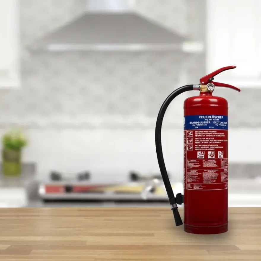 Smartwares Brandblusser BB4 Poeder 4 kg Brandklasse ABC Inclusief ophangbeugel