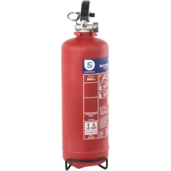 Smartwares Brandblusser BB2 Poeder 2 kg Brandklasse ABC Inclusief Ophangbeugel