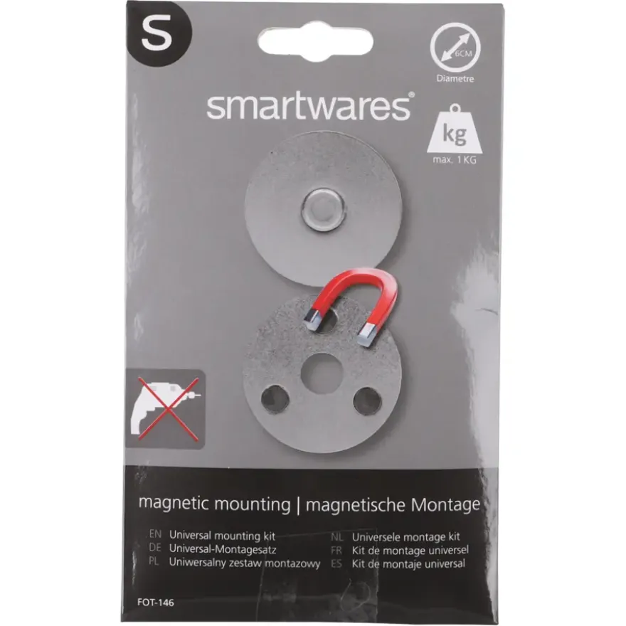 Smartwares montageset voor bevestiging rookmelder Ø 60 mm