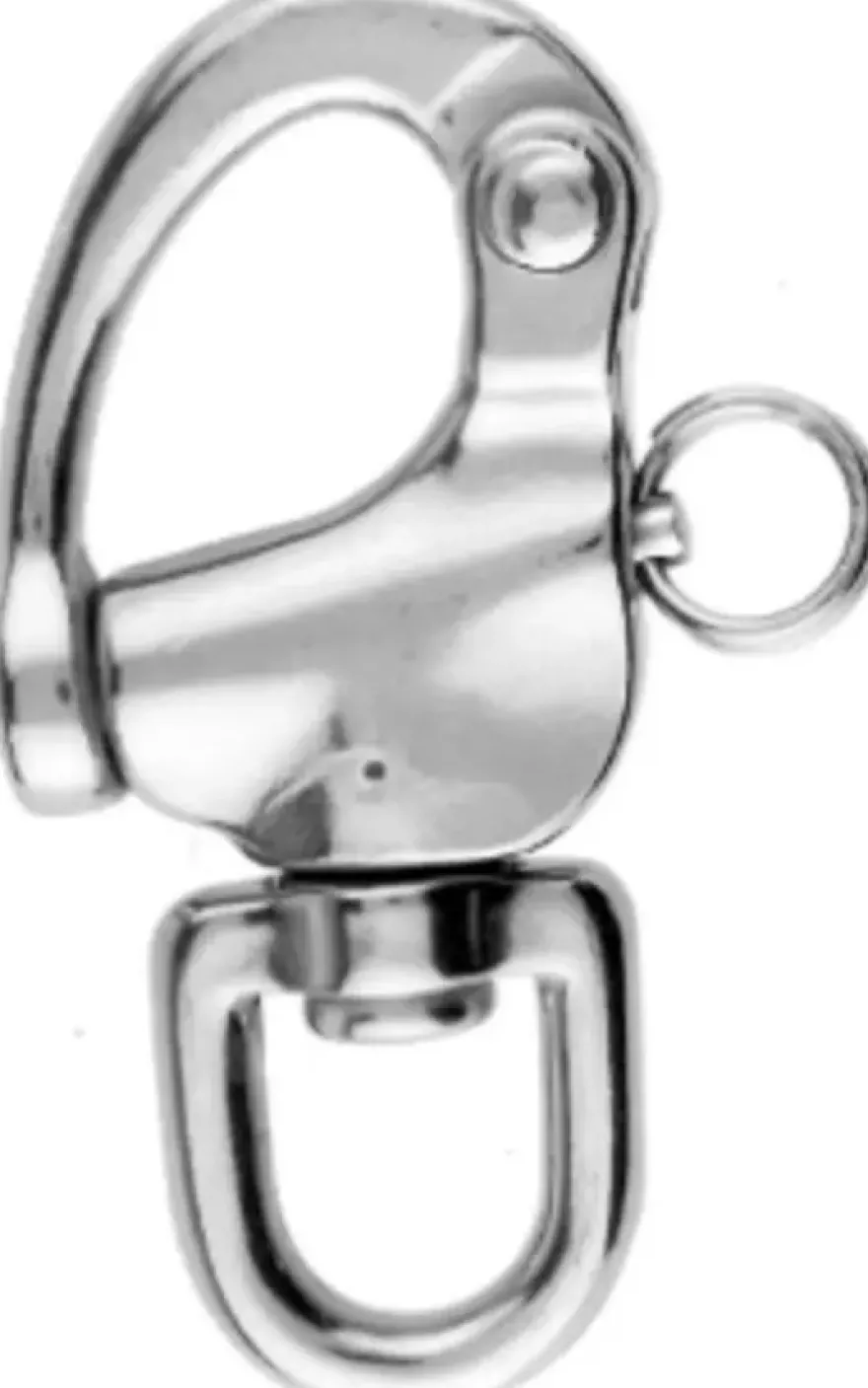 Snap shackle swivel oog 125x22MM RVS 316