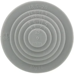 Snijnippel PG16 grijs tbv kabeldoos 20mm (10 stuks)