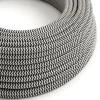 Snoer zwart/wit per cm