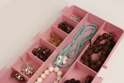 Sorteerdoos met 9 vakken roze