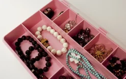 Sorteerdoos met 7 vakken roze