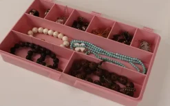 Sorteerdoos met 7 vakken roze