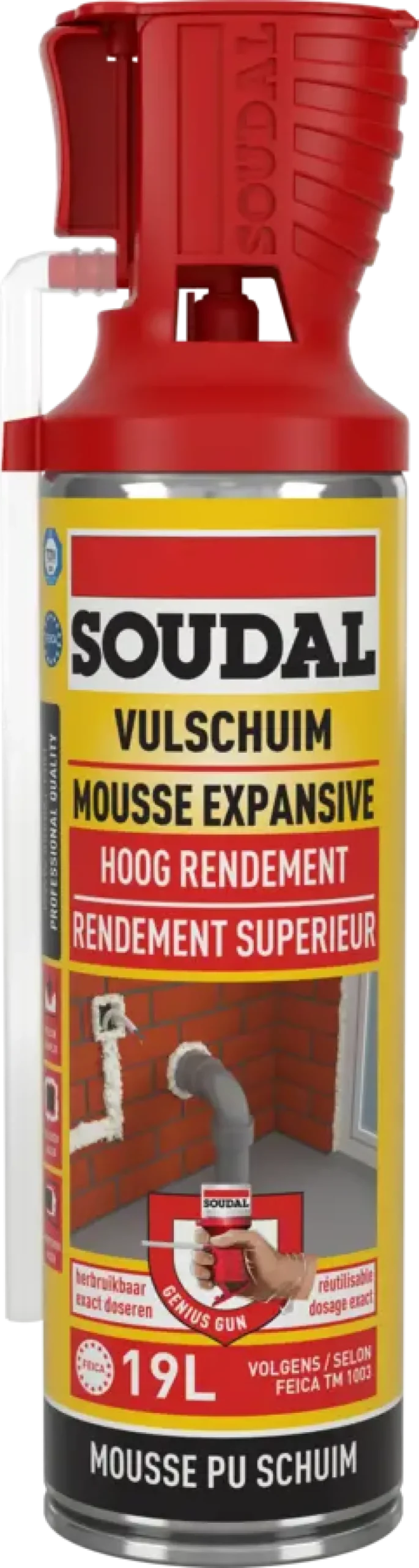 Soudal Genius pur bouwschuim universeel 500 ml