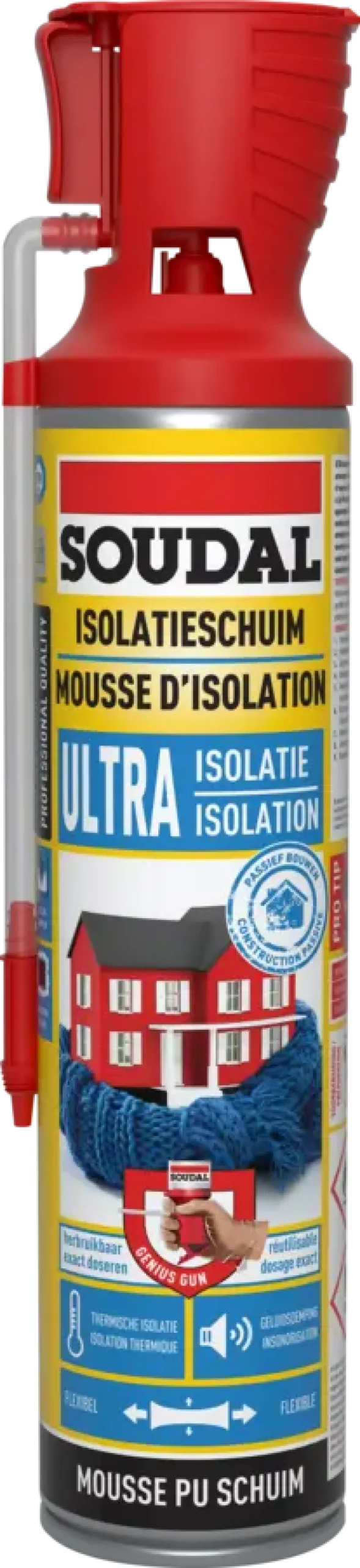 Soudal pur bouwschuim ultra isolatie foam 600 ml