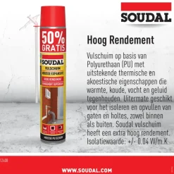 Soudal PU-schuim 750 ml (250 ml gratis)