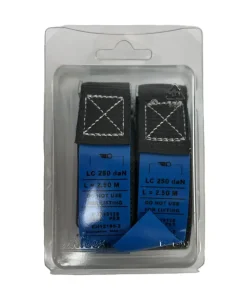 Spanbanden set 25 mm x 2,5 m zwart 2 stuks