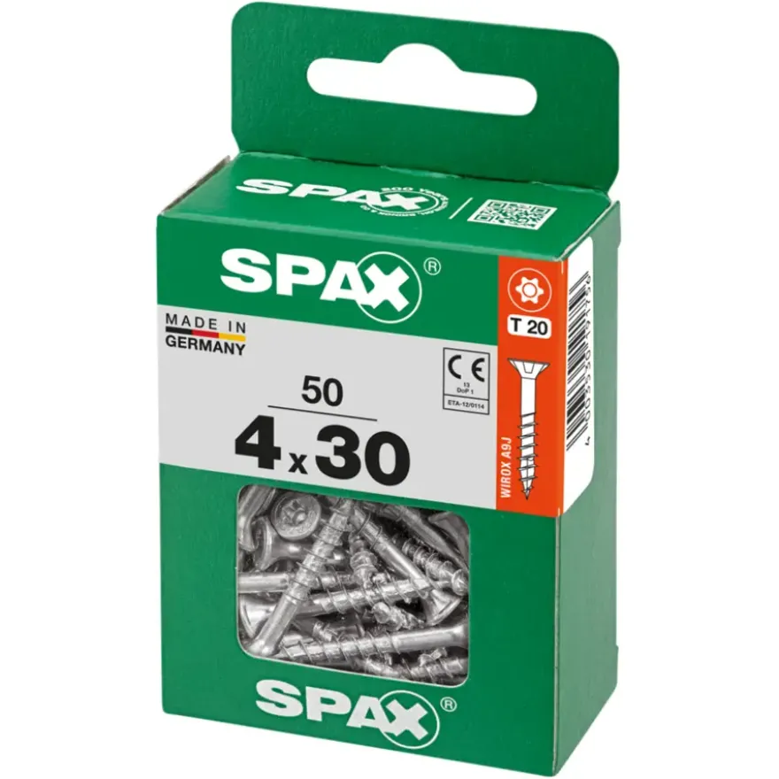Spax schroef T-Star Plus geel 4x30 mm 50 stuks