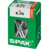 Spax schroef T-Star Plus geel 6x70 mm 30 stuks