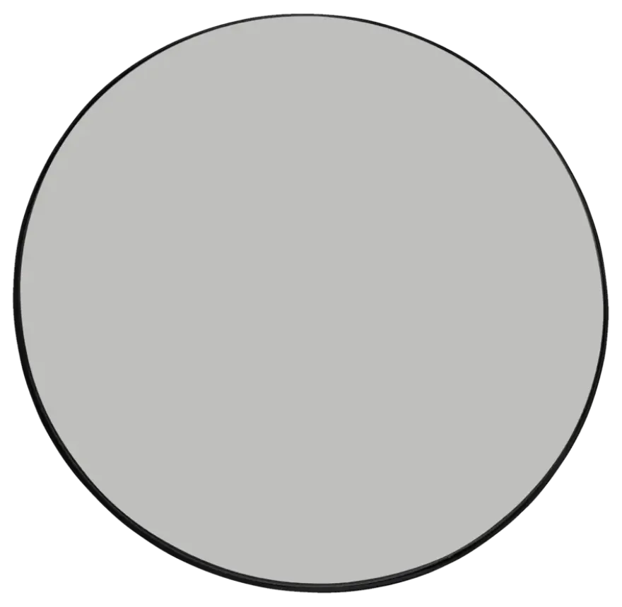 Spiegel Beau rond zwart 120 cm