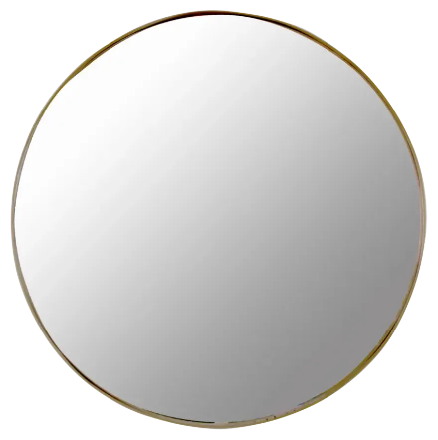 Spiegel Coco rond goud 70cm
