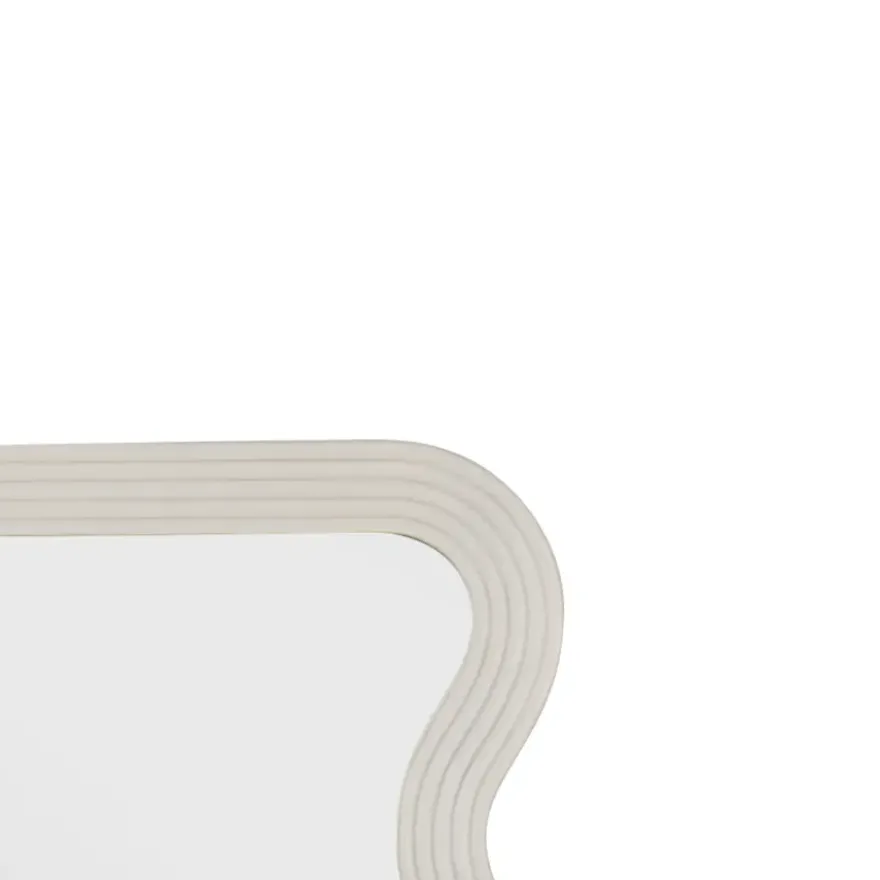 Spiegel houten frame beige 60x135x2,2cm