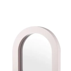Spiegel met houten frame lila 20x40x2,5cm