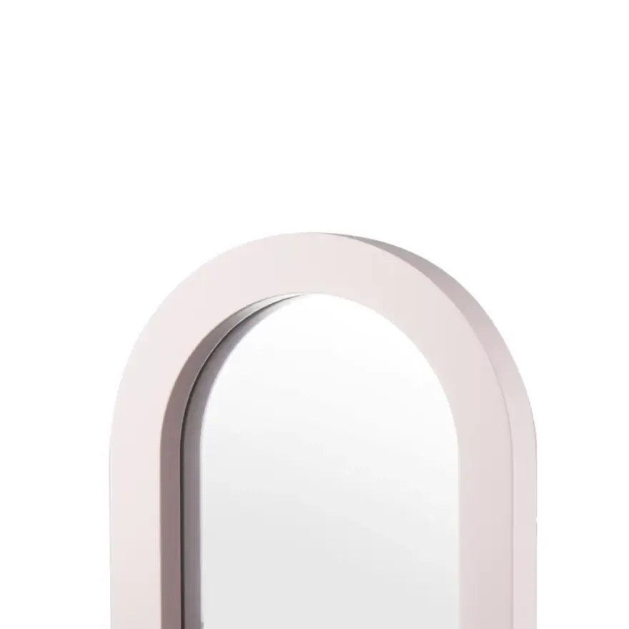 Spiegel met houten frame lila 20x40x2,5cm