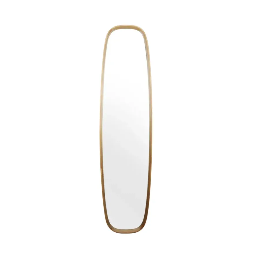 Spiegel met houten frame 40x160x4,8cm