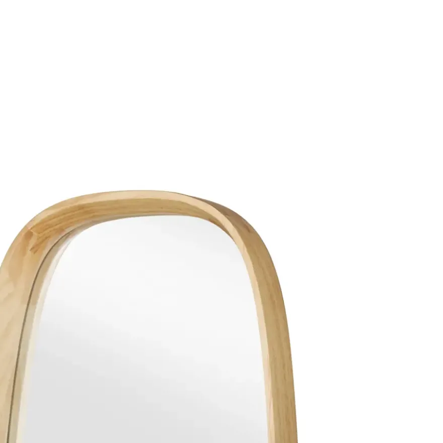 Spiegel met houten frame 40x160x4,8cm