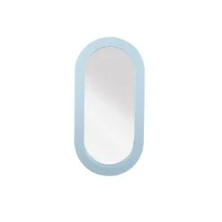 Spiegel met houten frame blauw 20x40x2,5cm
