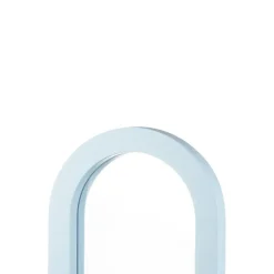 Spiegel met houten frame blauw 20x40x2,5cm