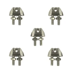 Staaldraadklemmen 4mm 5 stuks