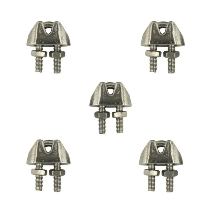 Staaldraadklemmen 4mm 5 stuks