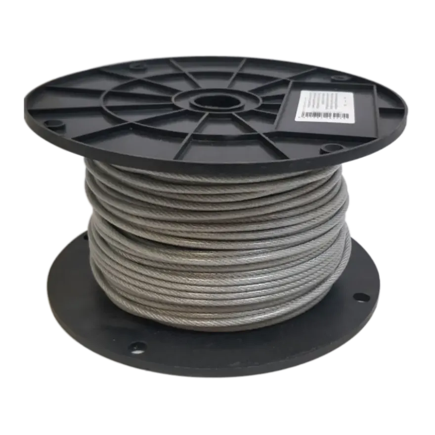 Staaldraad metaal geplastificeerd 3/4 mm per meter