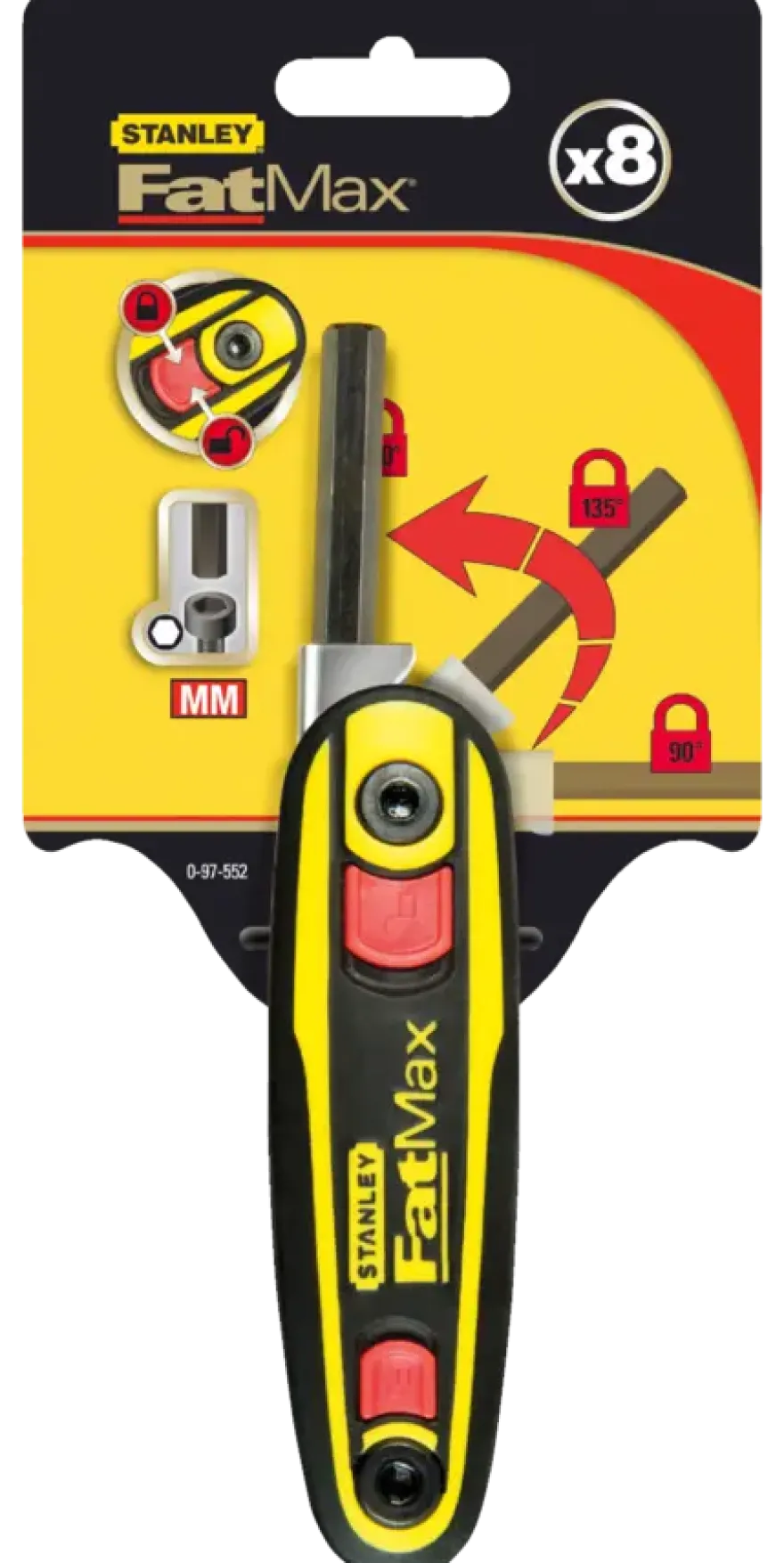 Stanley Fatmax stiftsleutelset 0-97-552 8-delig