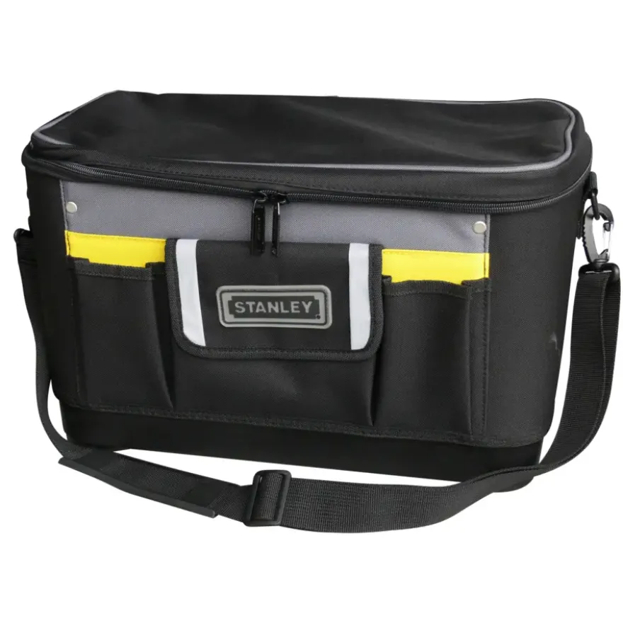 Stanley gereedschapstas zwart met grijs 16 inch