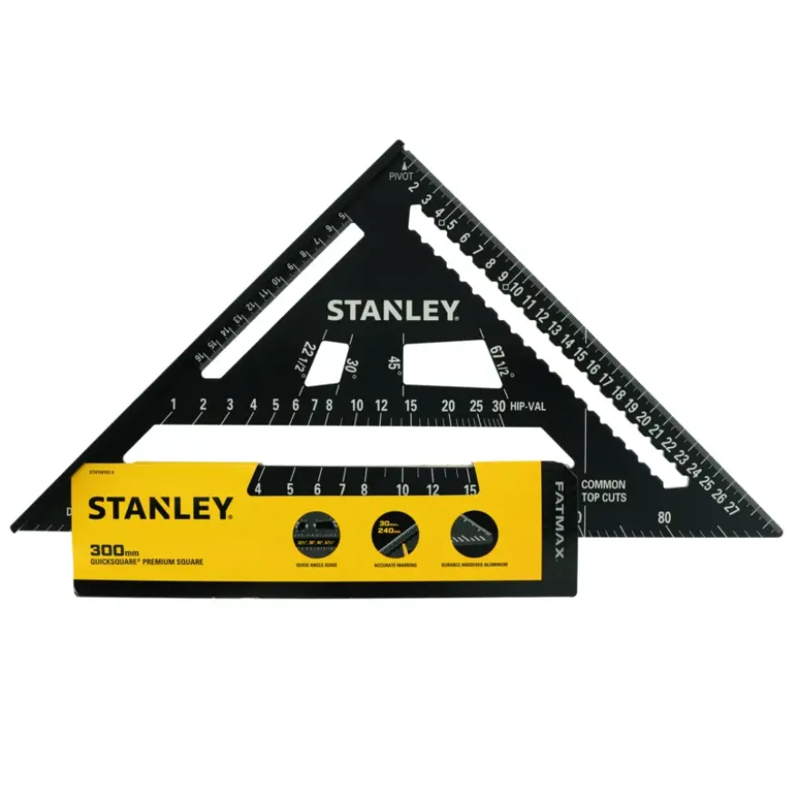 Stanley multifunctionele aluminium bouwdriehoek 300mm
