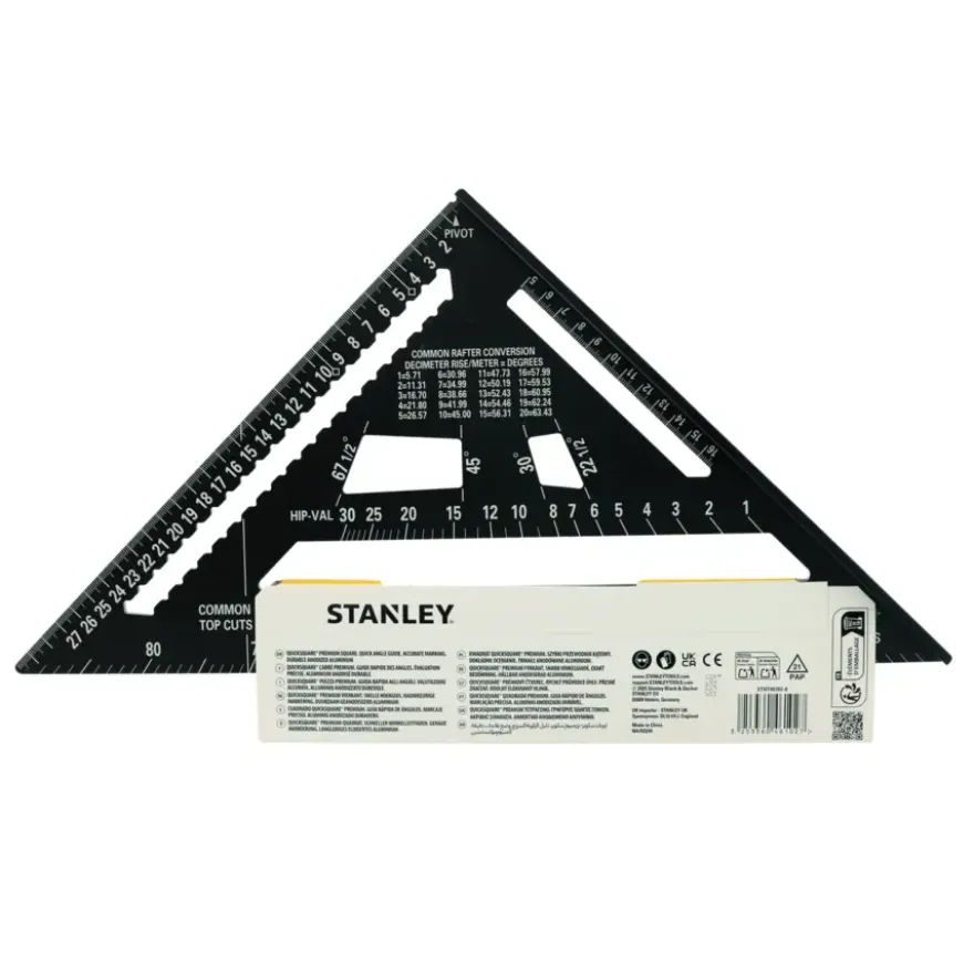 Stanley multifunctionele aluminium bouwdriehoek 300mm