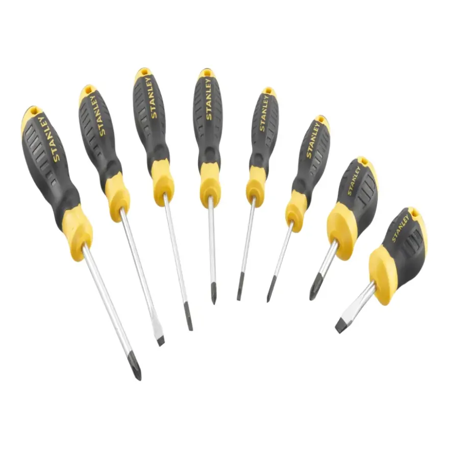 Stanley schroevendraaierset Cushiongrip 8 delig