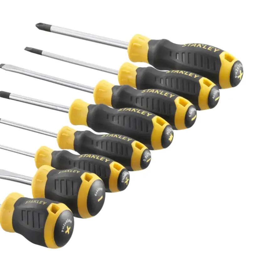 Stanley schroevendraaierset Cushiongrip 8 delig