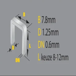 Stanley nieten type ct 7.8x8mm 1000st