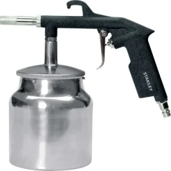 Stanley Zandstraalpistool met beker en snelkoppeling voor compressor