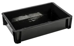 Stapelbare krat Heavy Duty 18L zwart