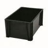 Stapelbare opbergbox Heavy Duty 36 liter zwart