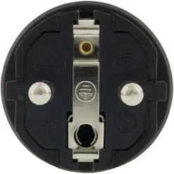Stekker Rubber Geaard Spatwaterdicht Zwart